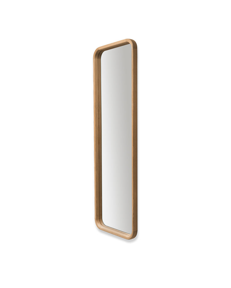 Linea Oak - Salon mirror with oak frame